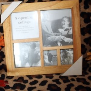 COPY - NWT 5 SOLID WOODEN OPENING COLLAGE